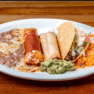 1. Taco, Burrito, and Chimichangas Combo