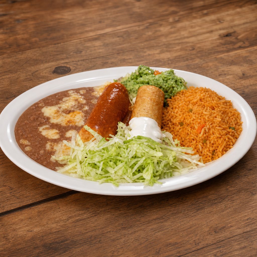 2. Chimichangas y Burritos Combo.