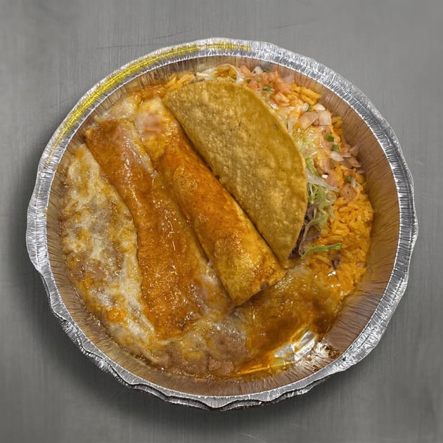 3. Taco, Burrito, and Enchilada Combo.