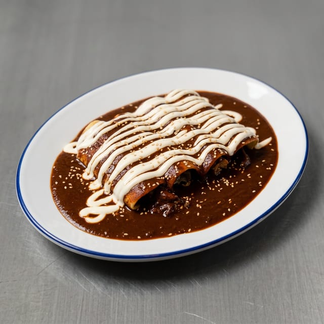 Enchiladas Mole Poblano.