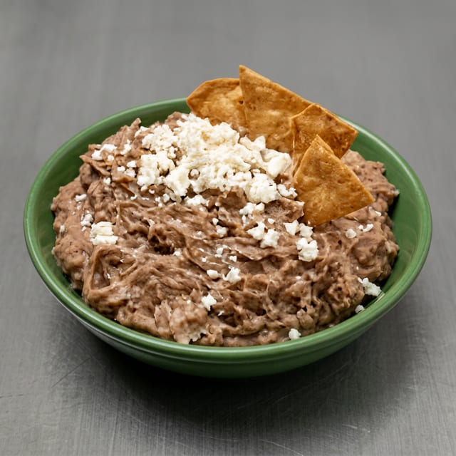 Lunch Frijoles Refritos.